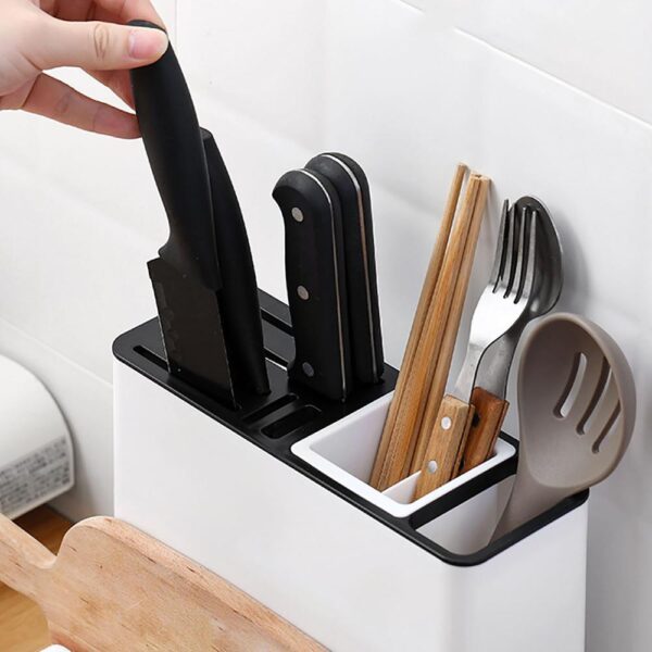 Tableware Storage Holders Kitchen Knife Plastic Storages Racks For Kitchen Convenience Cabinet Kitchen Gadgets - Image 7