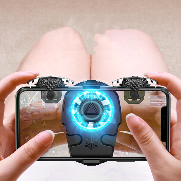 Compatible With Apple, Multi-function Mobile Phone USB Game Cooler System Cooling Fan Gamepad Holder Stand Radiator For   Phone - Image 3