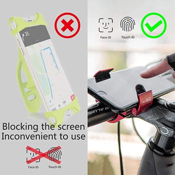 Bike Phone Mount Folding Motorcycle Phone Holder Aluminum Universal Cell Phone Bicycle Stand - Image 10