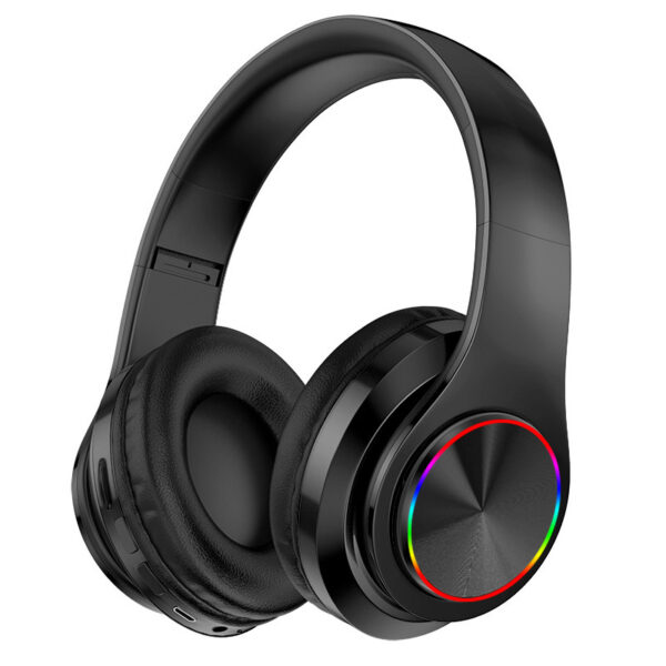 LED Wireless Bluetooth Headphones Gaming Headsets Sport Earphone With Support TF Card Colorful Breathing Lights - Image 3