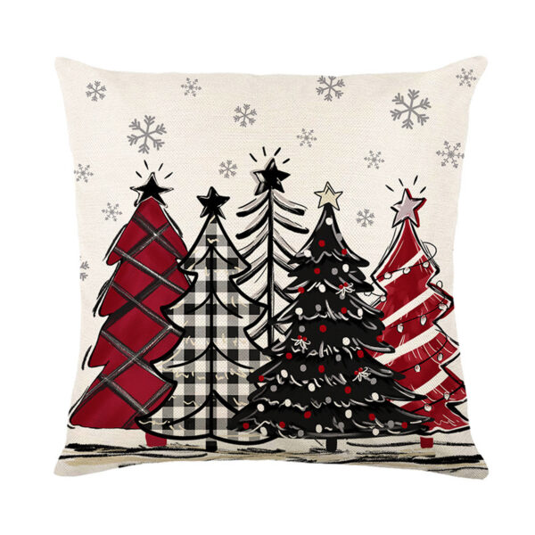 Christmas Cushion Cover Pillowcase Merry Christmas Decor For Home 2024 Xmas Ornament Happy NewYear Gift - Image 5