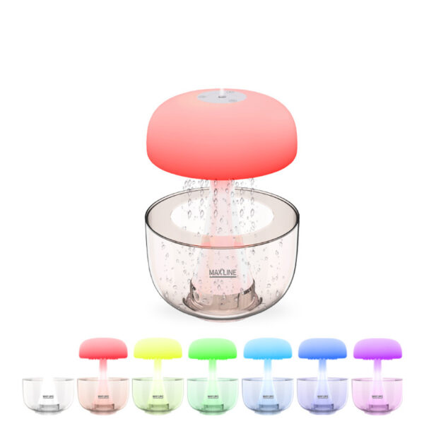 Jellyfish Raindrop Humidifier Ultrasonic Atomization Seven-color Ambience Light Cloud Rain Aroma Diffuser Home Decor - Image 9