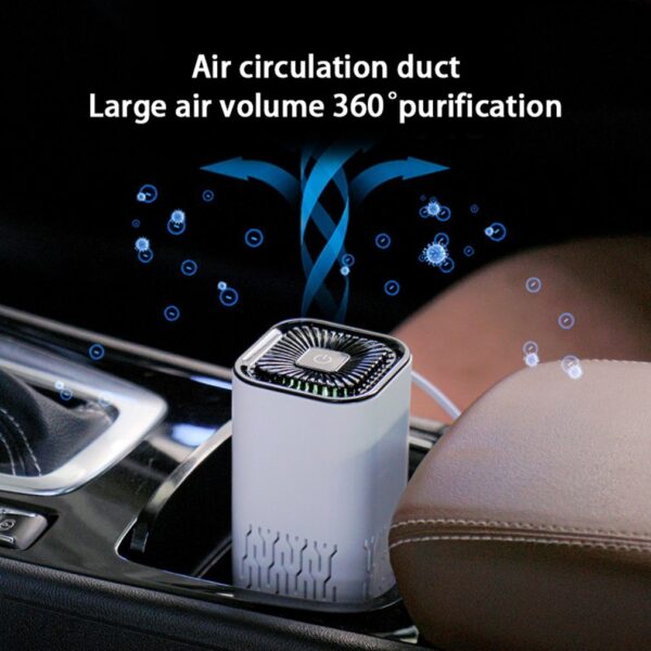 Car Air Purifier Portable Negative Ion Generator Remove Formaldehyde Dust Smoke Air Freshen Washer For Home Car - Image 6