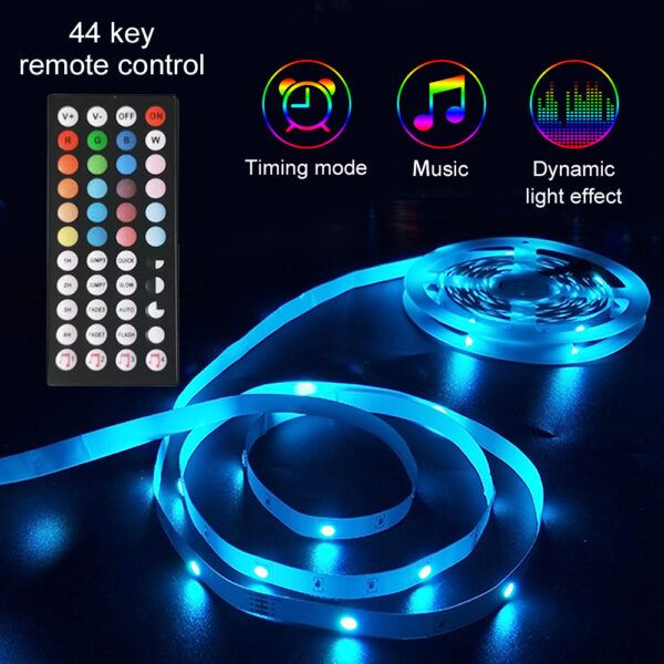 LED Strip Lights Lamp 5050 RGB Flexible Tape Diode 5M Controller Room Decor TV Computer BackLight Decoration Christmas - Image 3