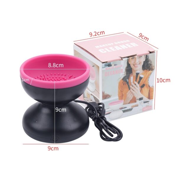 Electric Makeup Brush Cleaner Machine Portable Automatic USB Cosmetic Brush Cleaner Tools For All Size Beauty Makeup Brushes Set - Image 2