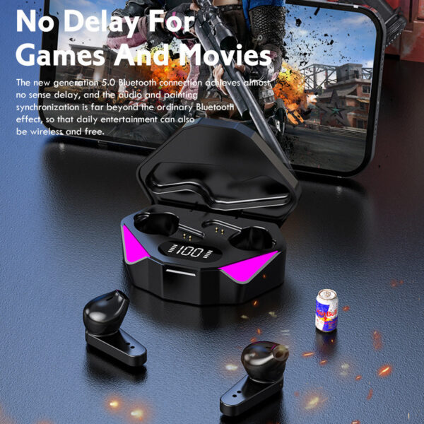 Wireless Gaming Headphones No Delay Noise Reduction Bluetooth Earphones HIFI Sound E-Sport Game Headset With Mic - Image 7