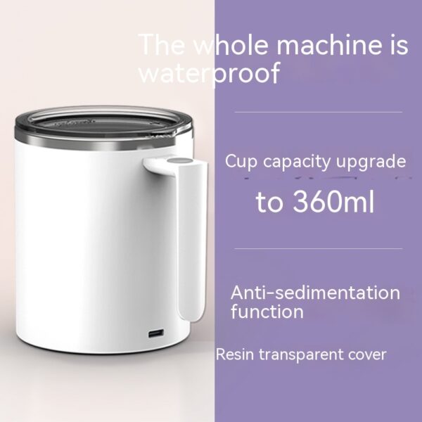 Portable Smart Magnetic Automatic Mixing Coffee Cup Rechargeable Rotating Home Office Travel Stirring Cup - Image 10