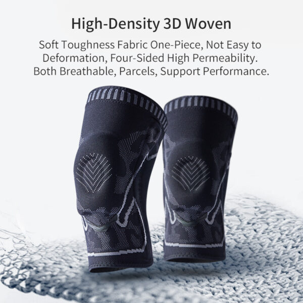 TMT Knitted Silicone Anti-collision Sports Knee Pads - Image 3