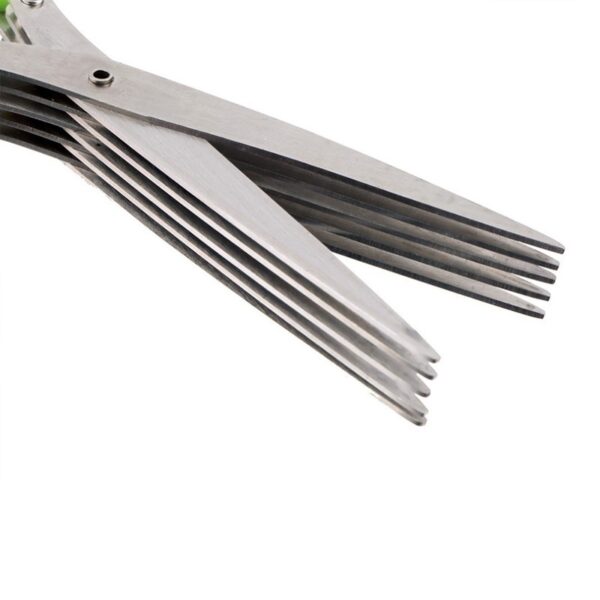 Multifunctional Multi-layer Green Onion Scissors Stainless Steel Onion Cutting Knife Herb Seaweed Spice Scissors Kitchen Scissor Kitchen Gadgets - Image 8