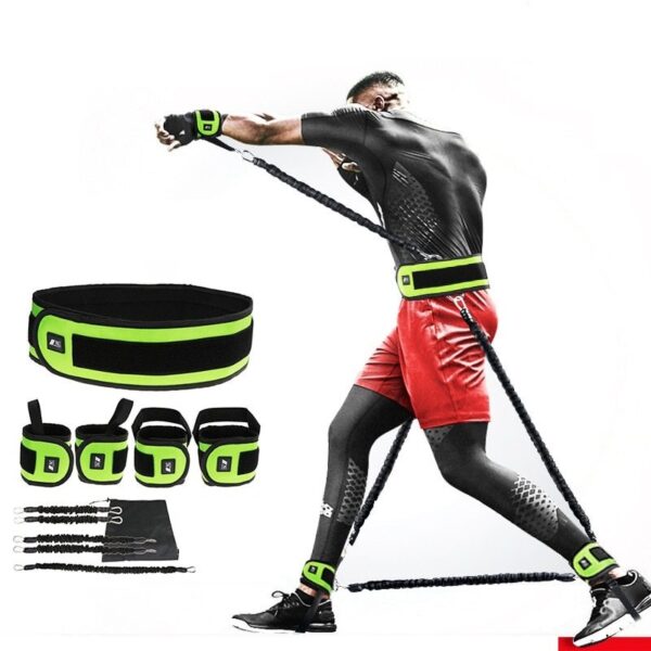 Leg Squat Boxing Combat Training Resistance Bands Fitness Combat Fighting Resistance Force Agility Workout Exercise Equipment - Image 4