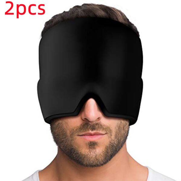 Ice Compress Headache Relief Gel Cold Therapy Migraine Eye Mask - Image 10