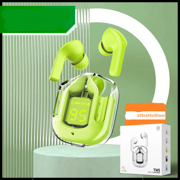 New Mini Transparent Wireless Bluetooth Headset Digital Display ENC Noise Reduction True Wireless Sports Music - Image 9