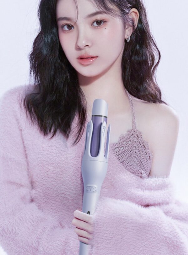 New 2 In 1 Automatic Hair Curler Straightener Negative Ion Electric Ceramic Fast Heating Rotating Magic Curler - Image 2