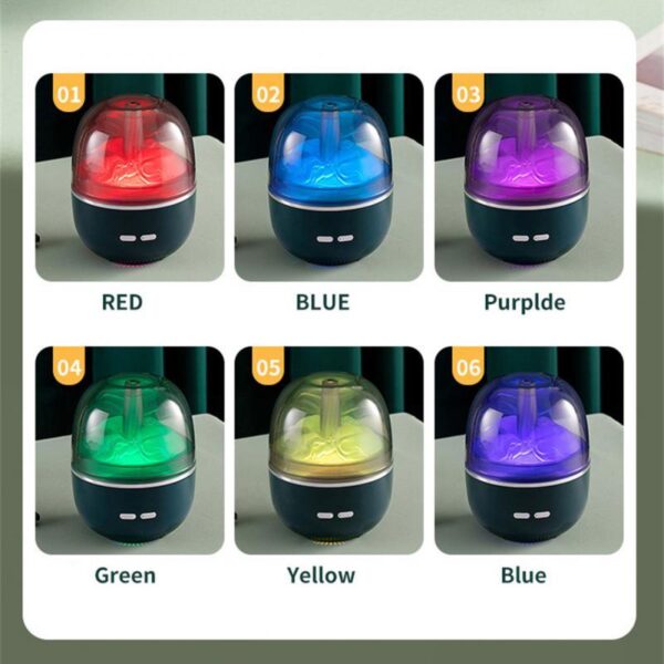 Air Humidifier Essential Oil Ultrasonic Aromatherapy Atomizer Colorful Light Heavy Fog Volume Office Home Accessories - Image 8